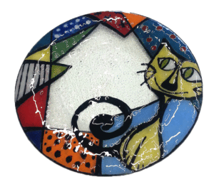 Glass Plate - Cat